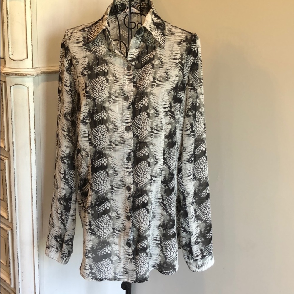 CAbi Snake Print Top